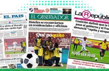 collage portadas diarios uruguay