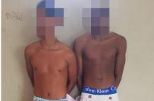 Los dos sospechosos fueron puestos a órdenes de las autoridades.