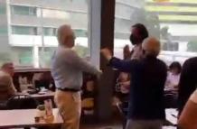 Juan Carlos Vásconez, esposo de Viteri, envuelto en tremenda 'agarrada' en una cafetería