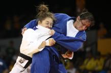 Estefanía García en uno de los combates de los Juegos Panamericanos de Toronto, donde consiguió la histórica medalla de oro en su división.