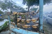 Los pescados de agua dulce esperan ser llevados a la ‘panza’.