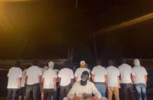El grupo de delincuencia organizada Los Lobos publicó un vídeo la noche del 26 de julio de 2023.