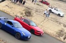 Varios videos de carreras han circulado en redes sociales.