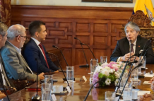 La presencia de Dahik sorprendió en la reunión de Noboa con Lasso.