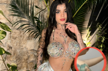 Captura de pantalla del fan que se tatuó el rostro de Karely Ruiz