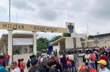 Desde las 06:00 de la mañana comenzó la jornada para reclutar voluntarios en el Fuerte Huancavilca.