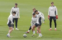 Real Madrid vs Arsenal: los Merengues se entrenaron en casa.