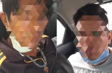 Los dos sospechosos fueron llevados a la Fiscalía.