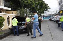 Robo de piezas de vehículos