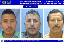 Los sospechosos son Martín David Franco Pico, Cristóbal Rafael Rodríguez Cedeño y José Honorato Figueroa Lucas.