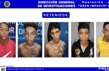 Los detenidos son Jefferson Miranda, de 21 años, Carlos Astudillo (19), Israel Toral (18), Angelo Bowen (26) y un menor de edad, quienes fueron puestos a órdenes de las autoridades.