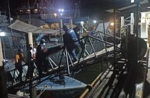 Los cuerpos arribaron al Comando de Guardacostas la noche del martes. Luego fueron llevados al Laboratorio de Criminalística.