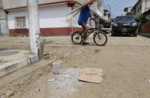 En esta esquina fue asesinado Ángel Gregorio Sánchez (círculo). El fallecido aseguraba que era integrante de Los Lagartos.