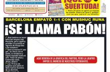 Así se vio la portada de diario EXTRA de este domingo.