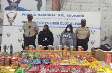 Las detenidas registran varios antecedentes penales.