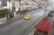 Cuenca soporta un torrencial aguacero con granizo y relámpagos