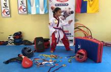 Zaynab Castillo, niña Taekwondo