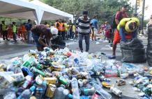 Los López en acción, tuvieron su gran final en el reciclaje. Barcelona trataba de empatar y ellos empacaban.