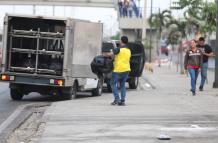 Los restos estaban en una mochila, sábanas y fundas.