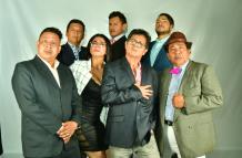 Actores del grupo de teatro La Mueca, de Oswaldo Segura