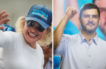 Cynthia Viteri y Aquiles Álvarez lideran la votación a la Alcaldía de Guayaquil, en el exit poll