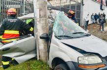 El percance vial ocurrió en el norte de Quito, en el sector El Condado.