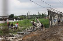 Se cayó muro en la Penitenciaría de Guayaquil por las lluvias