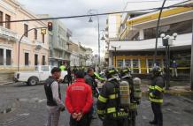 Alerta de bomba en el edificio de la Corte de Justicia.