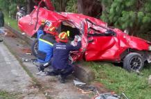 Se reportó una persona fallecida en un accidente de tránsito.