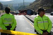 Policía en accidente de tránsito