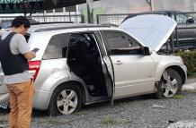 PERICIAS EN VEHICULO QUE PRESENTABA ORIFICIOS DE BALA