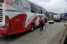 Un fallecido como consecuencia a un accidente de tránsito.