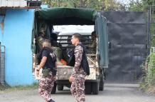 Conjunto policial estuvo controlando la situación en la Peni.