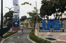 La Universidad de Guayaquil, con clases suspendidas.