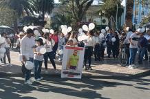 Marcha en Loja por policía desaparecido.