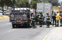 HOMBRE MUERE ARROLLADO A 100 METROS DE UN PUENTE PEATONAL