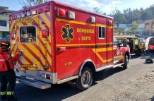 Bomberos de Quito atendieron la emergencia.