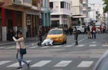 El crimen ocurrió en plena calle de Portete y Lorenzo de Garaicoa.