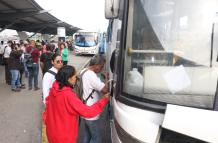 Algunos transportistas quitaron de vista la tarifa.