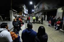 Los habitantes de Toctiuco se reunieron la noche del martes 28 de noviembre de 2023.