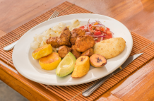 La comida ecuatoriana tiene sabores inconfundibles.
