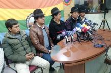 En rueda de prensa se presentó el Movimiento Indígena y Campesino de Cotopaxi.