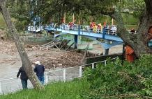 Los estragos del río Malacatos, en Loja.