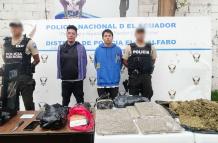 Detenidos - droga - Quito