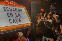 Captura de pantalla de la fiesta a la que asistieron seleccionados ecuatorianos en Nueva York.