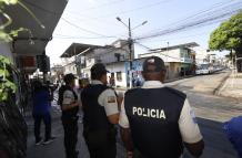 En el lugar donde ocurrió el hecho hubo resguardo policial este domingo