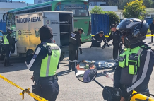 La señora fue embestida por un bus, en Quito.