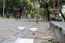 Pese a la cercanía de los tachos, hay personas que prefieren abandonar los desechos en los diferentes senderos del parque.