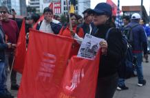 La marcha por el paro nacional ya empezó en la capital.