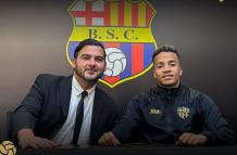 Antonio Álvarez y Byron Castillo que regresa a Barcelona.